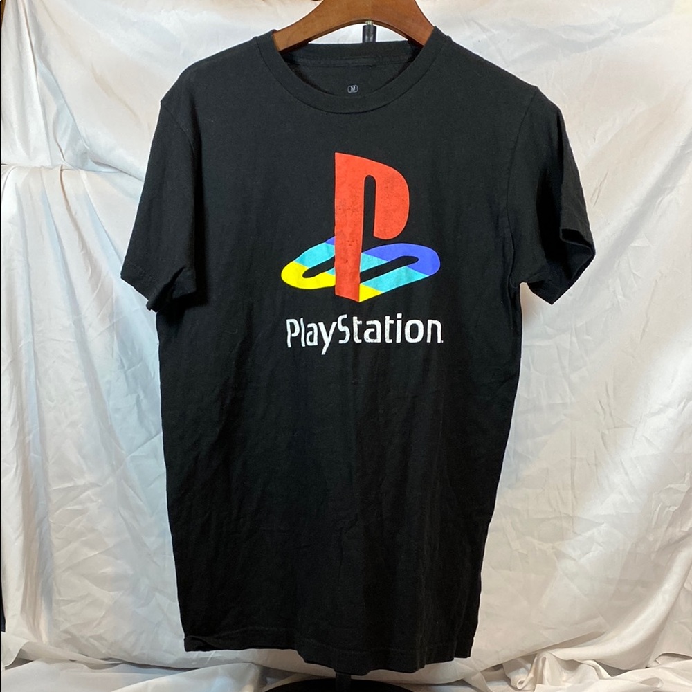 Sony Black and Red PlayStation Short Sleeve Tee